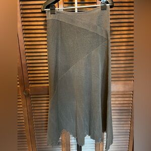 Comme des Garcon Gray Wool Skirt